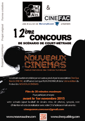 Affiche Concours de Scnario Nouveaux Cinmas 2015_16