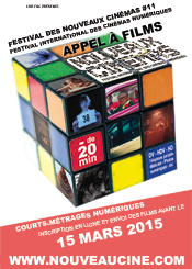 Affiche Appel  films Festival des Nouveaux Cinmas 2015